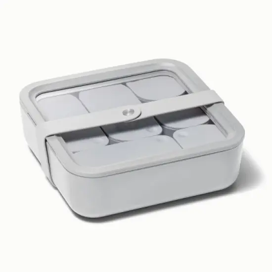 Caraway Home Large Ceramic Coated Glass Food Storage Container image {1}