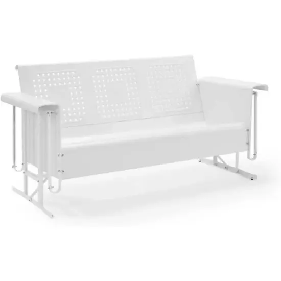 HomeStock Bates Outdoor Metal Sofa Glider image {9}