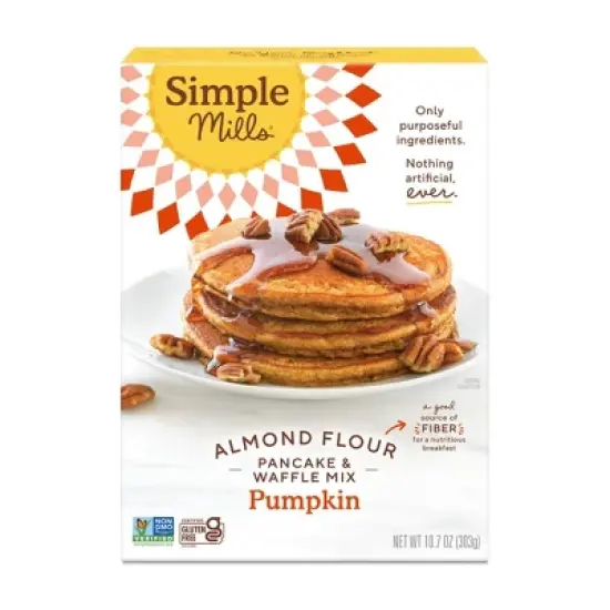 Simple Mills Pumpkin Almond Flour Pancake and Waffle Mix - 10.7oz image {6}