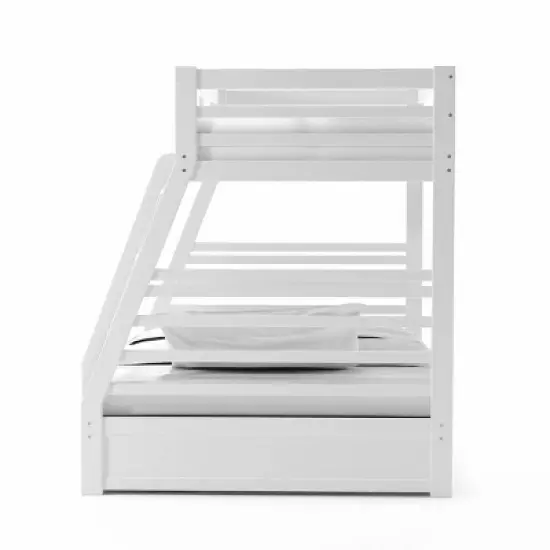 Twin Over Full Kids' Emma Bunk Bed Wire Brushed White - ioHOMES image {3}