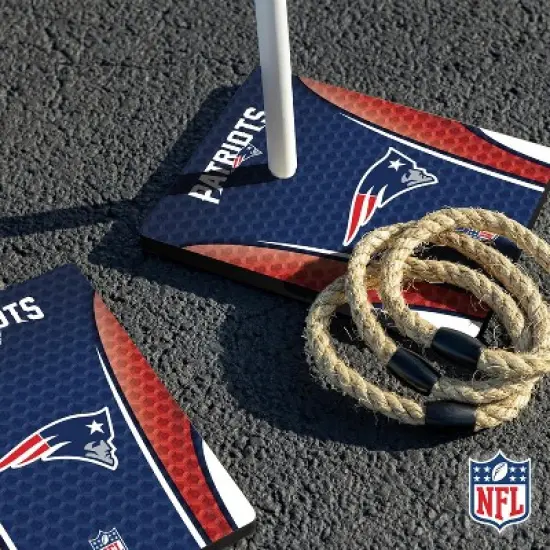 NFL New England Patriots Solid Wood Quoits Toss Game image {4}