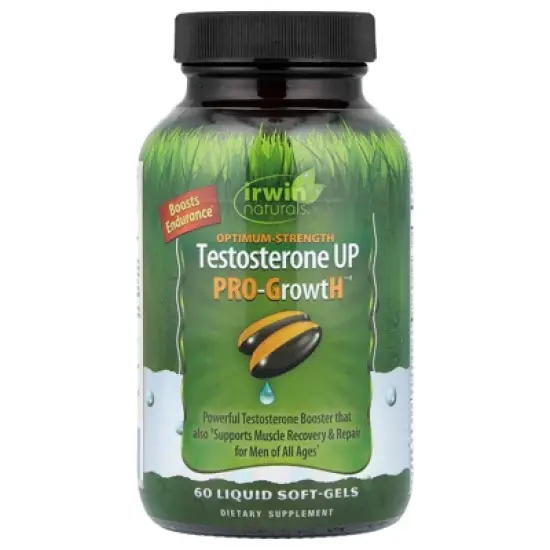 Irwin Naturals Optimum-Strength Testosterone UP Pro-GrowtH, 60 Liquid Soft-Gels image {4}