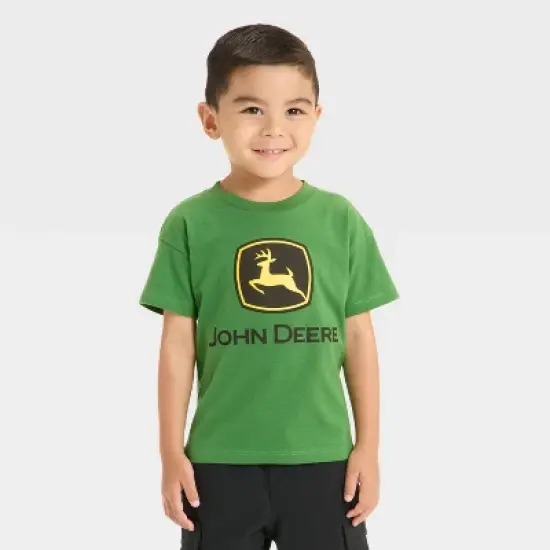 Toddler Boys' John Deere Logo T-Shirt - Green image {4}