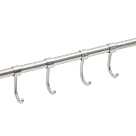 YIYIBYUS Kitchen Stainless Steel Pot Hanging Racks with 10 Pcs Hooks image {5}