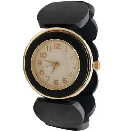 Olivia Pratt Stretch Wooden Watch image {3}