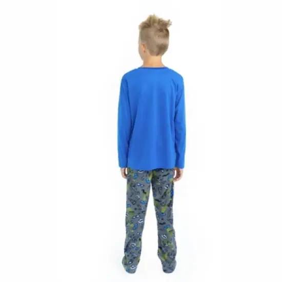Sleep On It Boys Pizza Party Soft Fleece 2-Piece Pajama Sleep Set image {5}