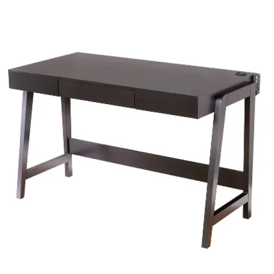 Parsons Writing Desk with Drawer and USB Port - Buylateral image {5}