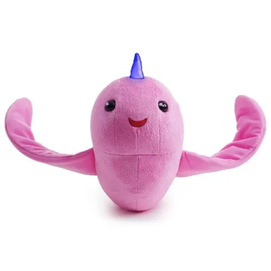 Fingerlings HUGS - Rachel (Pink Glitter) - Interactive Plush Narwhal - By WowWee image {2}