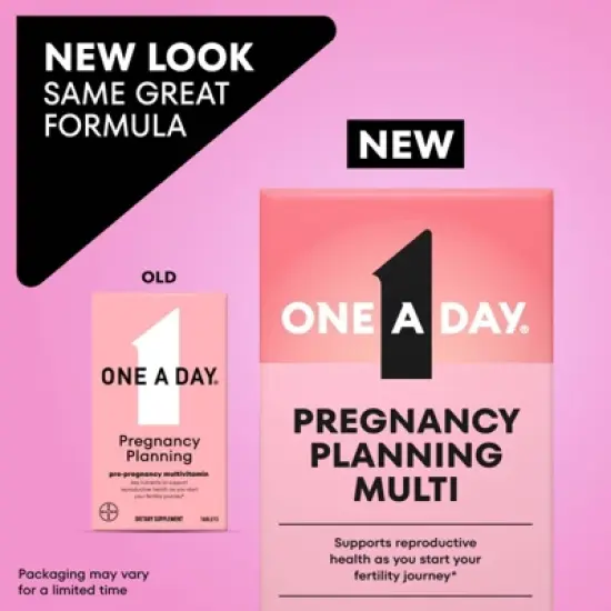 One A Day Pregnancy Planning Vitamin Tablet - 60ct image {2}