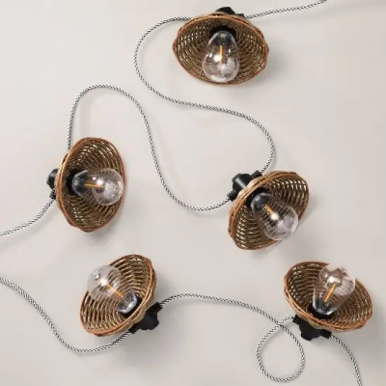 10ct LED Wired Indoor/Outdoor Shade String Lights - Hearth & Hand&trade; with Magnolia image {4}