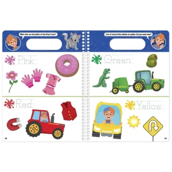 Blippi: Write and Wipe - by  Editors of Studio Fun International (Spiral Bound) image {2}