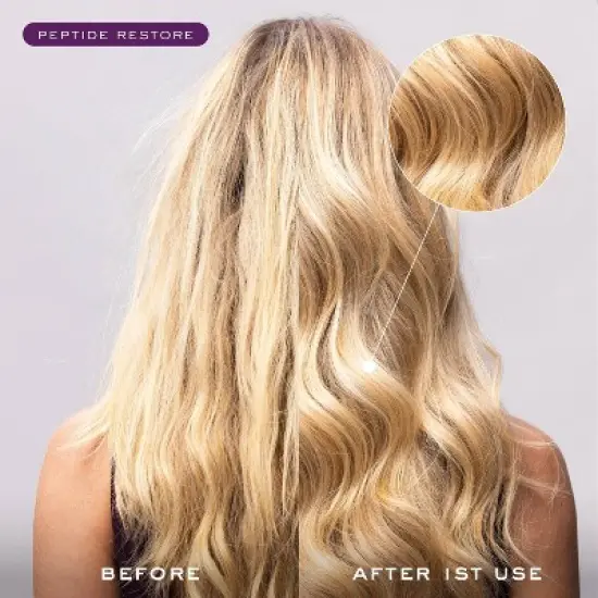 Kristin Ess + Hair Serum for Frizz & Damaged Hair  - Peptide Bond Repair with Heat Protectant - 1.7 fl oz image {5}