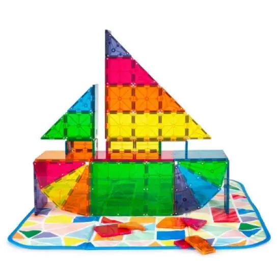 Magna-Tiles 84pc + Storage Bin/Playmat Bundle image {5}