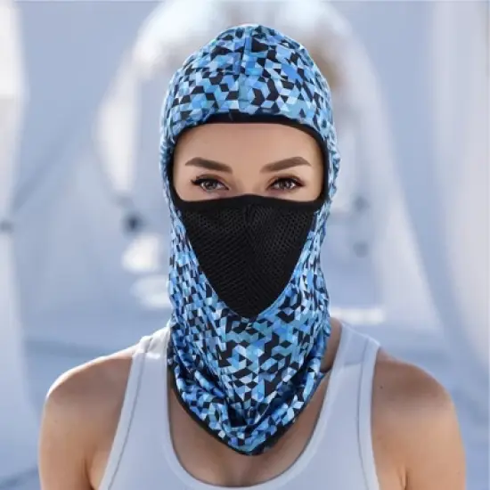 Unique Bargains Geometric Balaclava Face Mask 1 Pc image {1}
