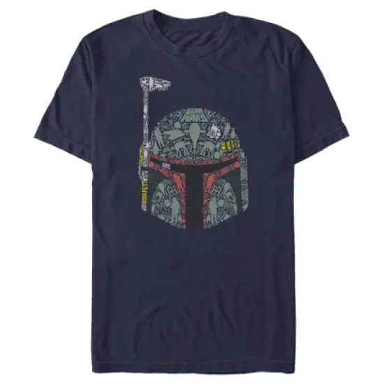 Men's Star Wars Boba Fett Silhouette Helmet Fill T-Shirt image {6}