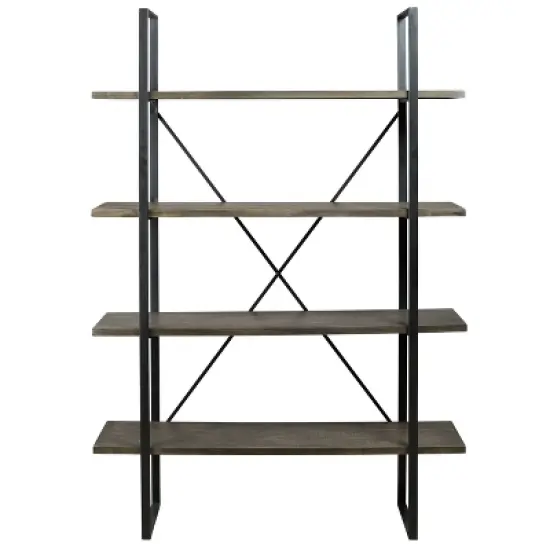 Gilesgrove Bookcase Black/Gray - Signature Design by Ashley image {2}