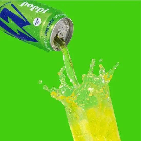Poppi Alpine Blast Prebiotic Beverage - 4pk/12 fl oz Cans image {4}