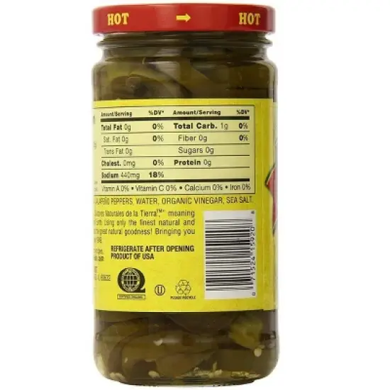 La Preferida Organic Jalapeno Nacho Slices, Hot , 11.5 OZ image {2}