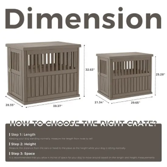 Yardgrace Multi Functional Secure Indoor Dog Cage image {8}