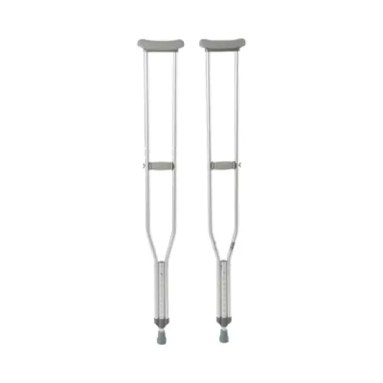 McKesson Aluminum Tall Adult Underarm Crutches 5' 10" to 6 ' 6" User Ht. image {3}
