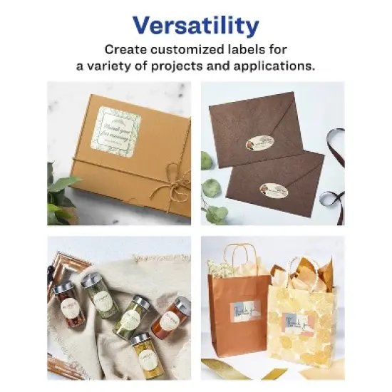 Avery Pearlized Ivory Rectangle Labels with Sure Feed Technology, 1" x 2.5" image {5}