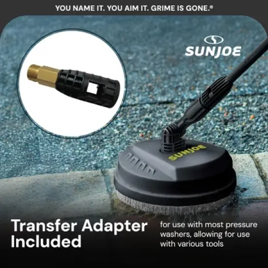 Sun Joe Portable Pressure Washer Attachment, Multi Surface Cleaner, 10 Inch - Cleaning Equipment for Home, Yard, and Garage, SPX-PCA10 image {4}