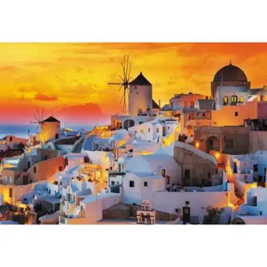 Trefl Romantic Sunset: Oia Santorini Jigsaw Puzzle - 1500pc image {2}