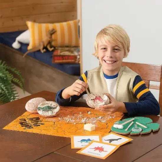 MindWare Dig It Up! 3 Large Dinosaur Excavation Digs Kit with Explorer Vest & Accessories image {3}