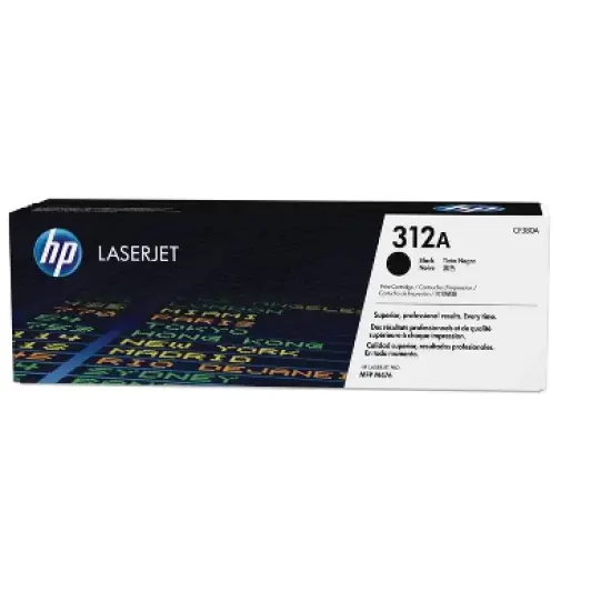 HP 312A Black LaserJet Toner Cartridge, ~2,280 pages, CF380A image {7}