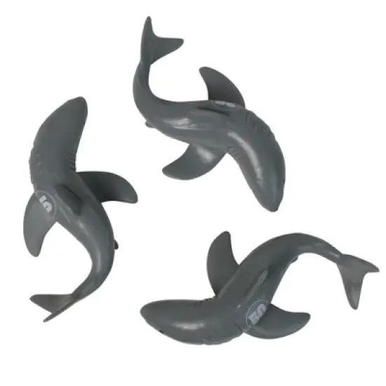 Swimline 3ct Shark Frenzy Swimming Pool Dive Toy Game 7" - Gray/White image {2}