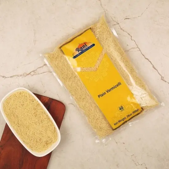 Plain Vermicelli (Wheat Noodles) - 28oz (1.75lbs) 800g Pack of 3 - Rani Brand Authentic Indian Products image {1}