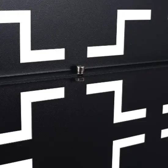 CAVINAS Patio Decorative Screen Metal Fence Privacy Screen with Square Pattern for Outside and Garden, 76" H&times;48" W image {2}