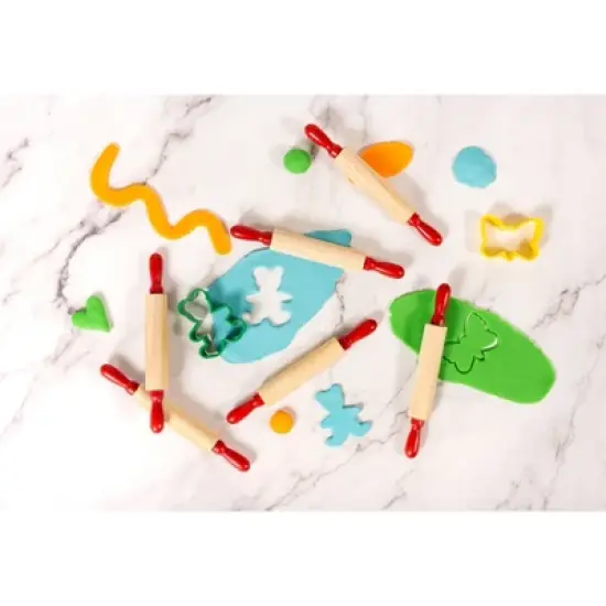 READY 2 LEARN&trade; Mini Wooden Rolling Pins - Set of 6 image {5}