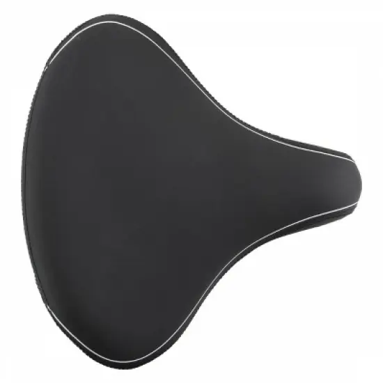 Cloud-9 Unisex Bicycle Comfort Seat Cruiser - Black Vinyl Cover Steel Rails image {1}