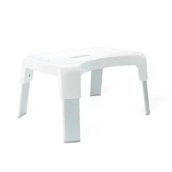 Smart 4 Multi-Purpose Bathroom Stool with Rust Proof Aluminum Legs White - Better Living Products image {1}