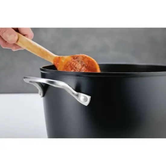 KitchenAid Hard-Anodized Induction 8qt Nonstick Stockpot with Lid image {2}