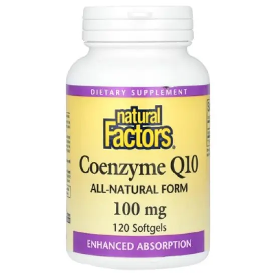 Natural Factors Coenzyme Q10, 100 mg, 120 Softgels image {3}