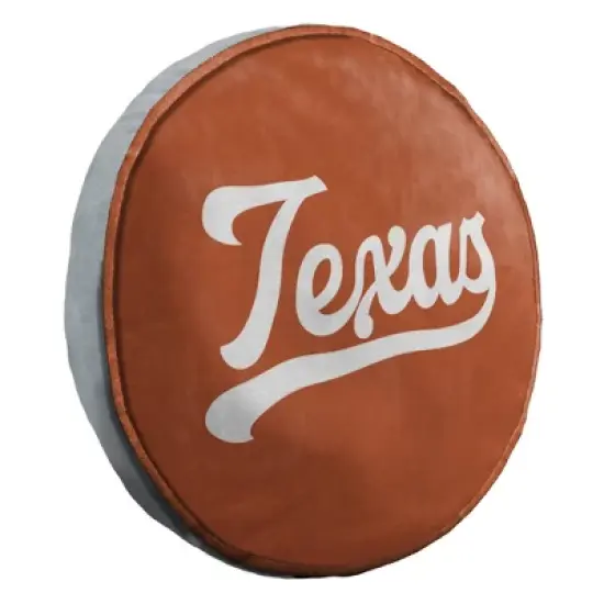 NCAA Texas Longhorns 15" Circular Cloud Pillow image {1}