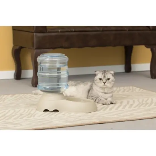 PawsMark Automatic Self Dispensing Gravity Pet Feeder and Waterer for Cats and Dogs image {4}