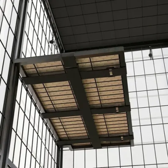 PawHut Weld Wire Catio Outdoor Indoor, Cat Enclosure with Waterproof Cover, 4 Jumping Platforms, Hammock, for 1-3 Kittens, 69" x 22" x 62", Black image {5}