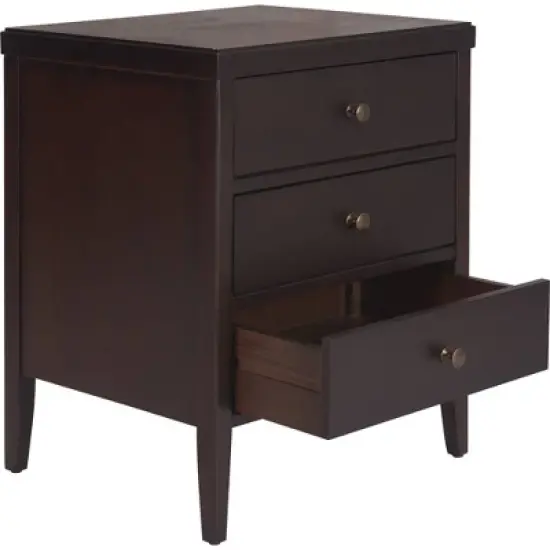 Finley Solid Wood 3 Drawer Nightstand - ClickDecor image {11}