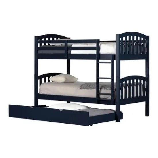 Ulysses Bunk Beds with Trundle Blue - South Shore image {11}