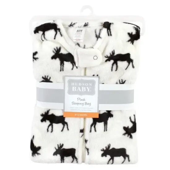 Hudson Baby Plush Sleeveless Sleeping Bag, Sack, Blanket, Moose image {1}