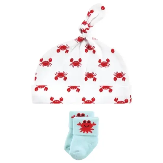 Hudson Baby Infant Boy Cap and Socks Set, Whale, 0-9 Months image {4}