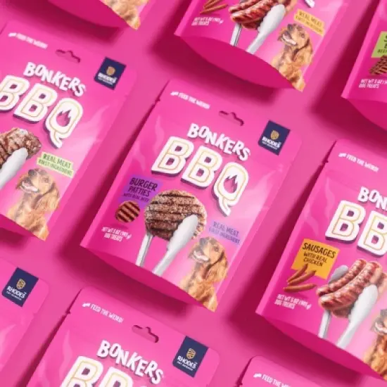 Bonkers Burger Patties Beef Flavor Chewy Dog Treats - 5oz image {2}