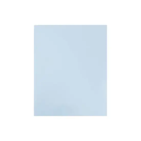 JAM Paper Laminated Two-Pocket Glossy Presentation Folders Baby Blue 31225346A image {4}