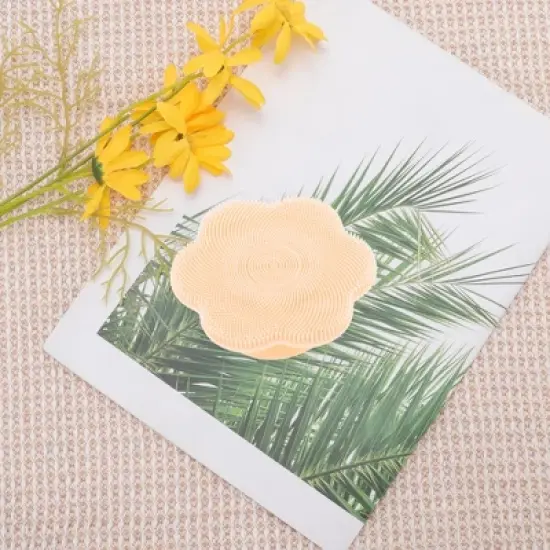 Unique Bargains Silicone Facial Cleansing Brush with Suction Cup 3.54"x3.54"x1.18" 1 Pc image {5}