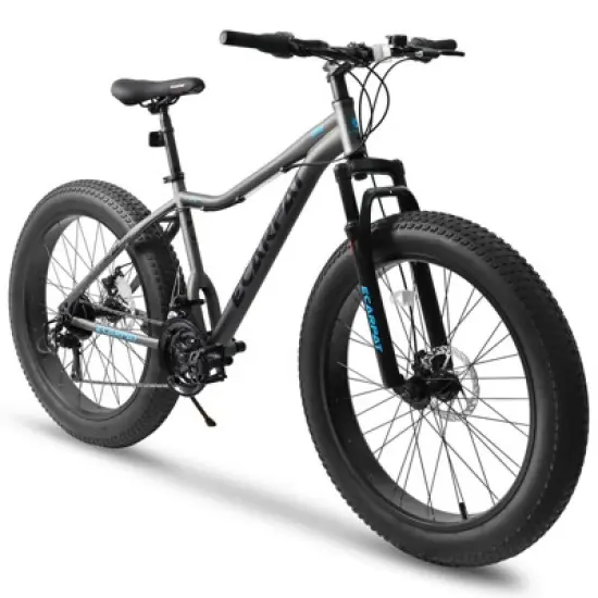 Aukfa 26 Inch Mountain Bike for Adults - 21 Speed, Front Suspension, Disc Brakes - All Terrain Bike for Men & Women image {8}