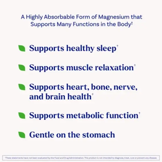 Natrol High Absorption Magnesium Glycinate 240mg Capsules for Healthy Sleep and Body - 30ct image {2}