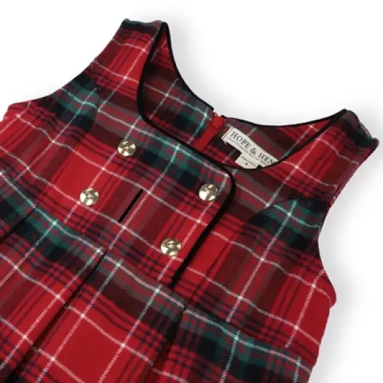 Hope & Henry Girls' Sleeveless Button Front Jumper, Infant image {1}